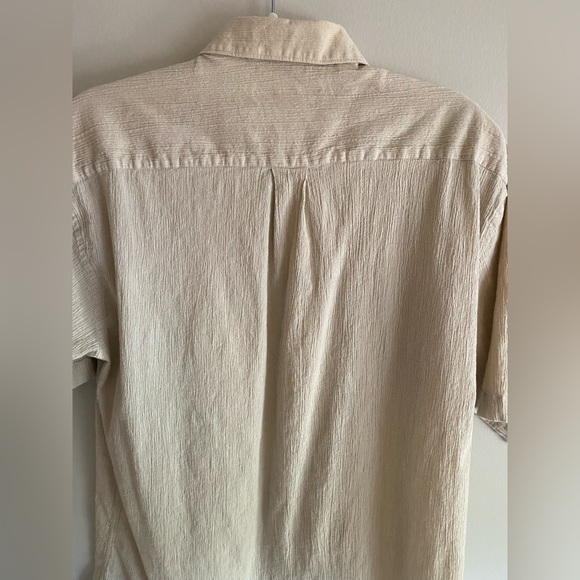 Vintage tan button down top - Picture 3 of 6